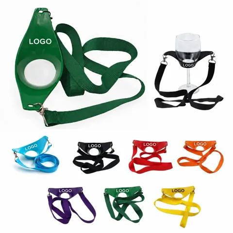 Adjustable Wine Glass Lanyard Holder with Flexible Loop