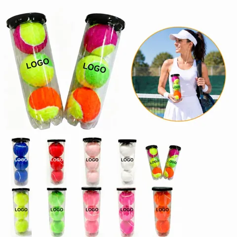 Training Tennis Balls Set with Pressurized Core for Practice