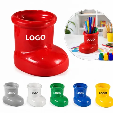 Shoe-Shaped Desktop Organizer for Pens and Pencils