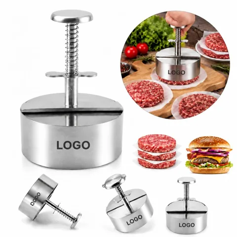 Manual Steel Burger Patty Maker for Even Cooking