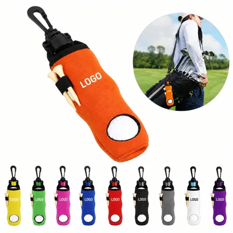 Durable Nylon Golf Ball Organizer Tote with Shoulder Strap