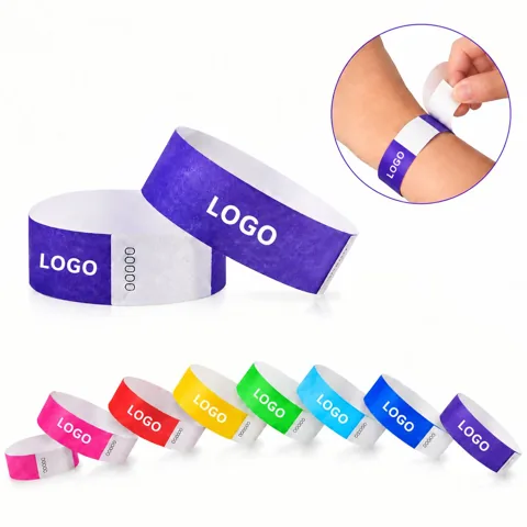 Water-Resistant Adjustable Event Wristband for Secure