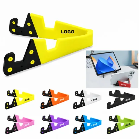 Foldable Adjustable Cell Phone Holder for Travel and Desk