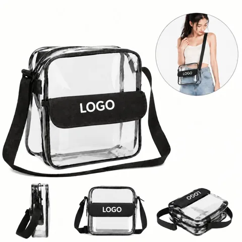 Transparent PVC Shoulder Bag for Daily Use