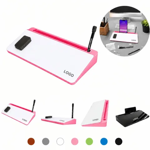 Clear Tempered Glass Dry-Erase Desktop Memo Board