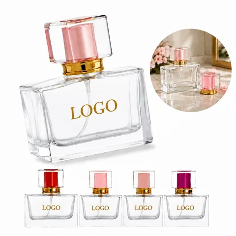 Refillable Clear Glass Perfume Spray Bottle Portable