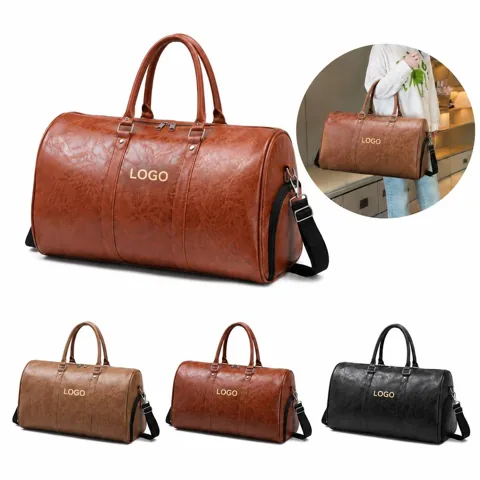 Full-Grain Leather Travel Storage Bag