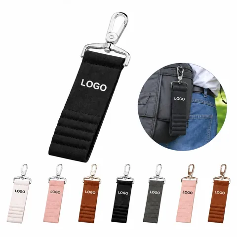 Durable Leather Golf Tee Organizer with Clip