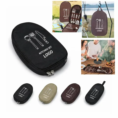 Water-Resistant Nylon Camping Cookware Storage Bag