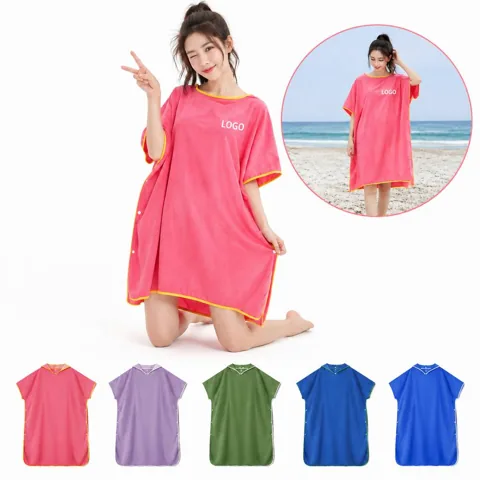 Quick-Dry Microfiber Hooded Bath Poncho