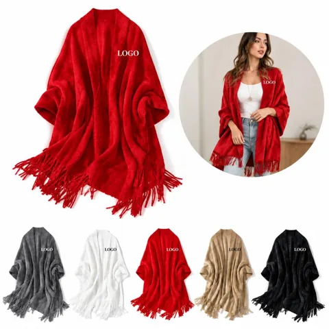 Women's Faux Mink Velvet Open-Front Cape