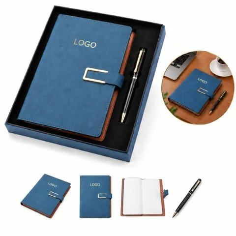 A5 Leather Journal with Pen Compact Writing Set