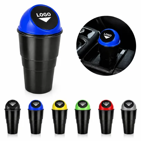 Portable Leak-Resistant Car Trash Bin with Lid