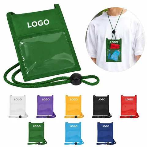 Waterproof ID Badge Holder Lanyard with Clear Window