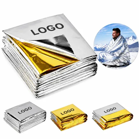 Compact Emergency Reflective Heat Retention Blanket