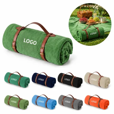 Portable Thermal Fleece Microfiber Blanket for Travel