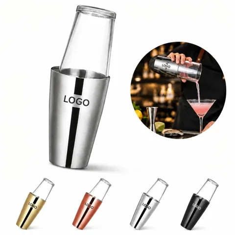 Stainless Steel Boston Cocktail Shaker Set