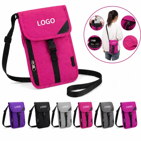 Compact Travel Halter Bag with Adjustable Strap
