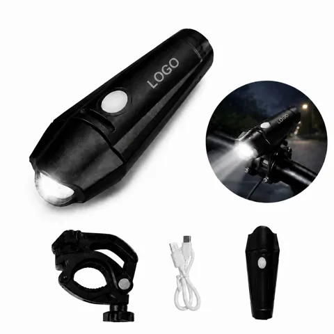 USB Rechargeable LED Bike Light Set with Front and Rear