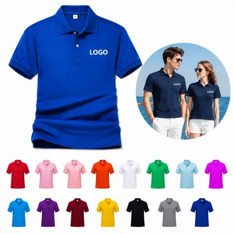 Custom Logo Breathable Quick-Dry Polo Work Shirt