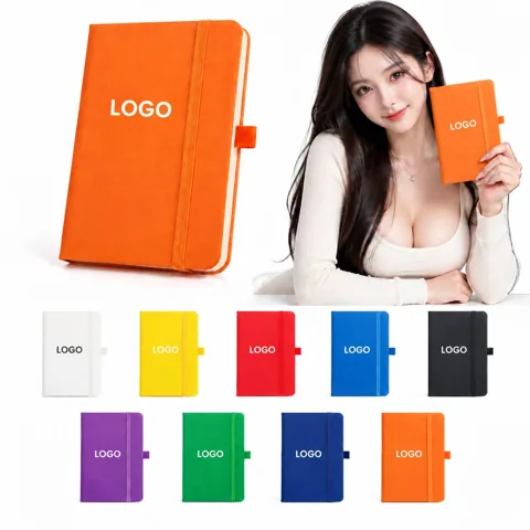 A5 Elastic Band Notebook with Durable Cover for Notes