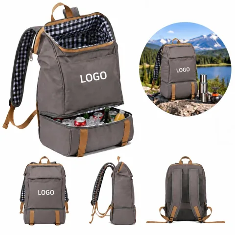 Insulated Picnic Backpack Set for Two