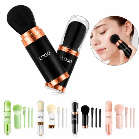 Portable Travel Makeup Brush Kit with Protective Case