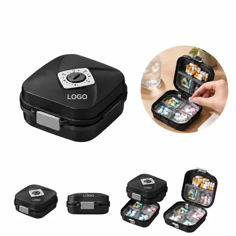 Weekly 7-Day Two-Tier Pill Case with Snap Lids