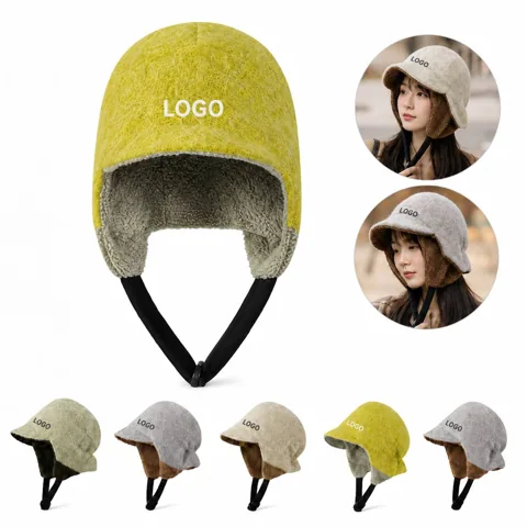 Retro Fleece Ear Flap Winter Hat for Adults