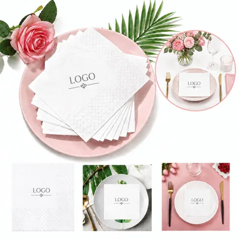 Personalized Paper Cocktail Napkins for Parties
