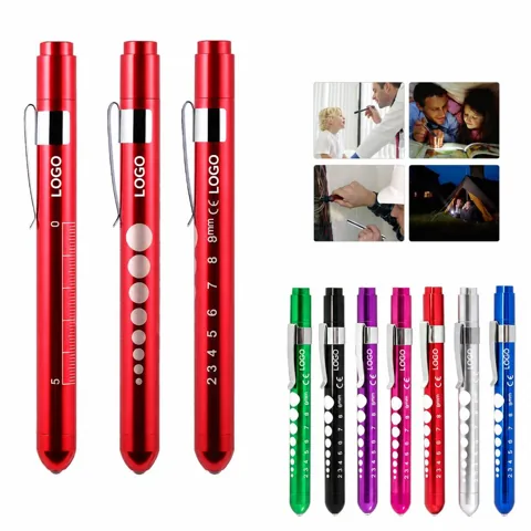 Compact Aluminum LED Diagnostic Pen Light for Medical Exams