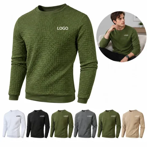Soft Crew Neck Long Sleeve Sweatshirt for Everyday Wear