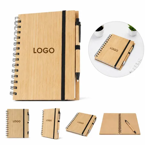 Eco-Friendly Bamboo Journal with Soft Leather Binding