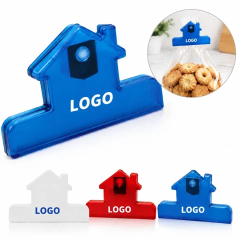 House-Shaped Bag Clip for Secure Closure