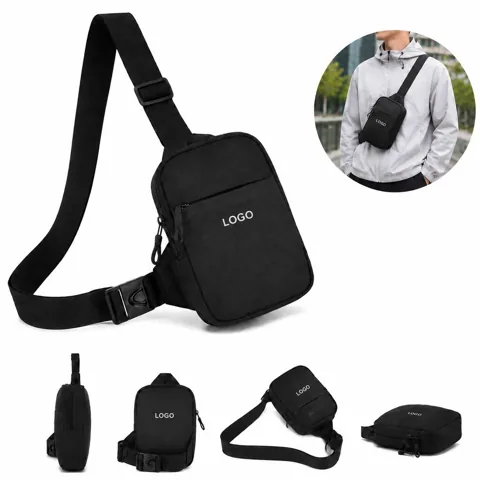 Water-Resistant Crossbody Sling Bag with Adjustable Strap