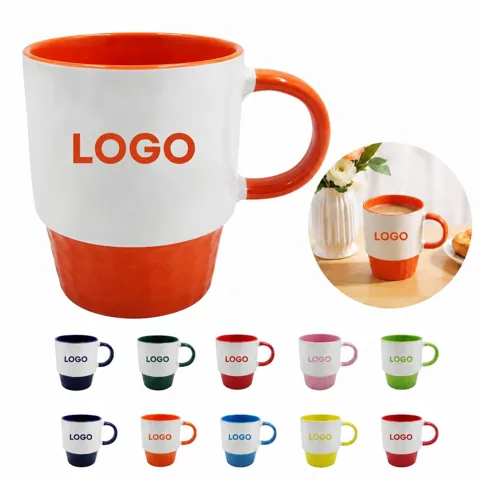 Double-Wall Ceramic Coffee Cup for Hot Drinks