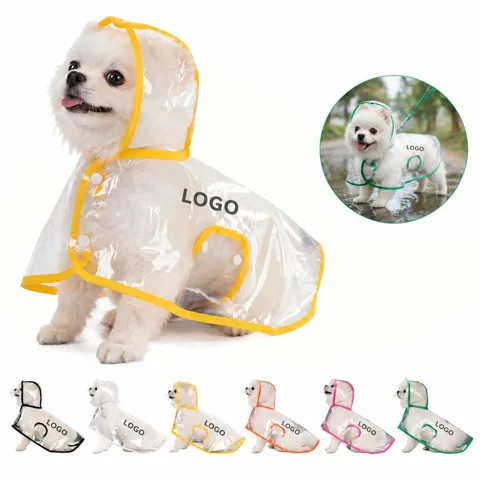 Waterproof Reflective Dog Raincoat with Detachable Hood