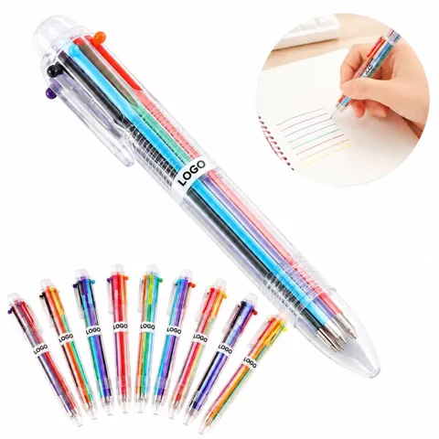 6-in-1 Multicolor Retractable Ballpoint Pen