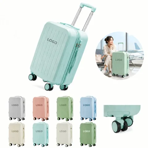 Hard Shell Carry-On Suitcase with Built-In Lock