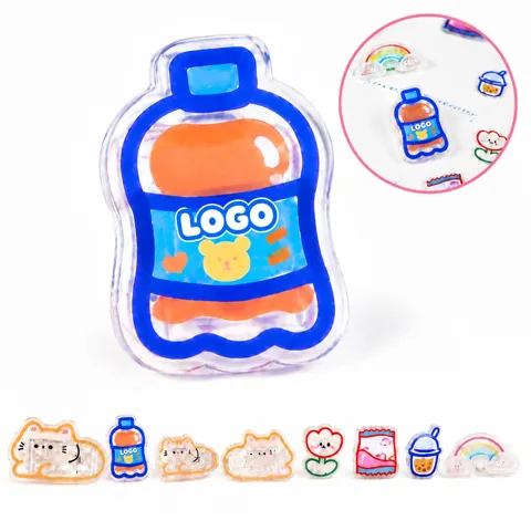 Cat-Shaped Clear Memo Clip for Desk Organization