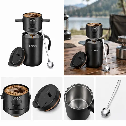 Portable Stainless Steel Drip Coffee Brewer Set
