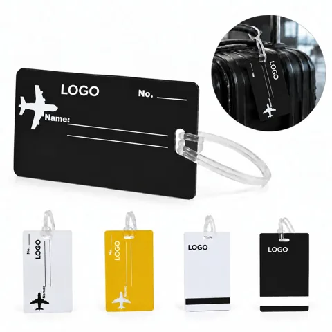 Personalized Full-Color Luggage Tags with Secure Straps