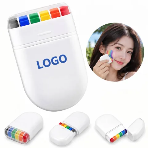 6-Color Water-Based Face Paint Kit for Festive Looks