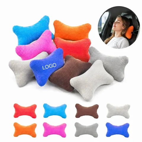 Plush Neck Pillow for Car Headrest Support