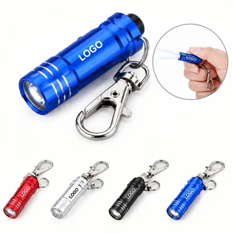 Compact Aluminum LED Keychain Flashlight for EDC