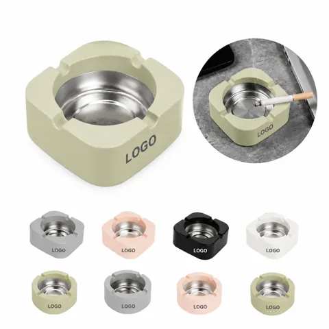 Aged Tin Ashtray for Indoor Outdoor Use