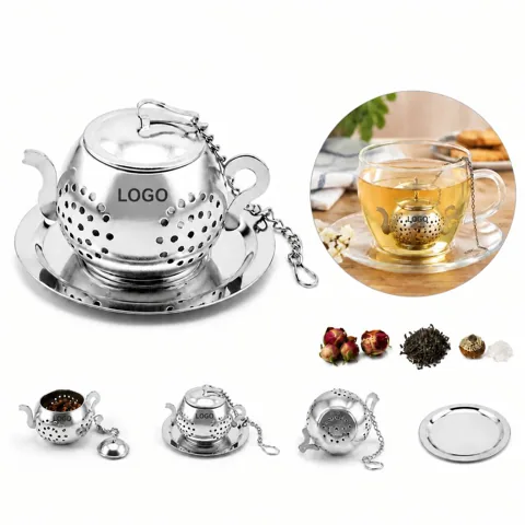 Steel Loose Leaf Tea Infuser with Snap-Lock Lid