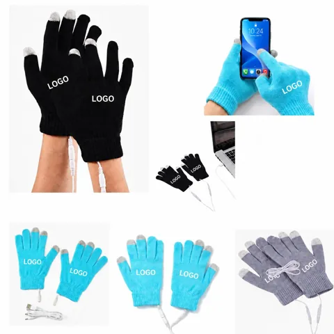 Winter Touchscreen Gloves with USB Heating