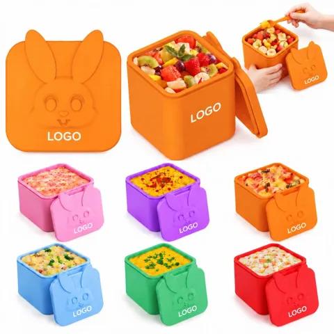 Reusable Silicone Food Storage Snack Box