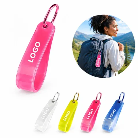 Reflective PVC Carabiner Safety Tag High Visibility